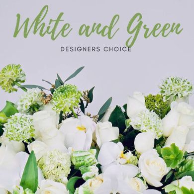 Designer's Choice - White & Green - Starting at $75 in Madison WI, Naly's Floral Shop, LLC