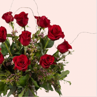 1 Dozen Long Stem Rose Arrangement (Special) in Madison WI, Naly's Floral Shop, LLC